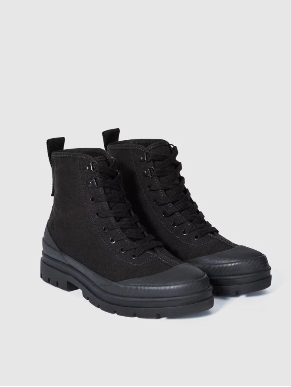 Everlane The Canvas Utility Boot - Black - 9